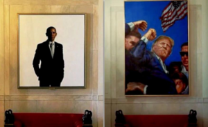 Новини світу - У Білому домі портрет Обами замінили на картину з Трампом після замаху